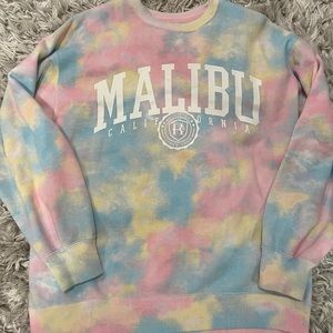 hollister tie dye crewneck